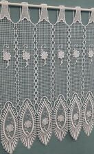 Plauener Spitze Scheibengardine Panneau Gardinen weiß oder ecrü hochwertig