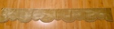 Schabracke Vorhang beige Samt 2m Zierband Klettband "Western Saloon" Vintage 60s