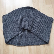 Loopingschal Grau Wolle Acryl