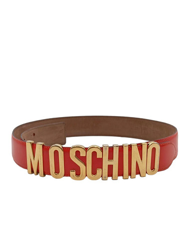Moschino ledergürtel rot one - moschino,