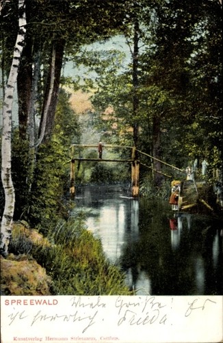 Spreewald spreewälderin - ak, spreewald,