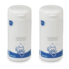 2x HADEO Reinigungstücher im Spender (90 Stück) für Hörgeräte - Spenderbox
