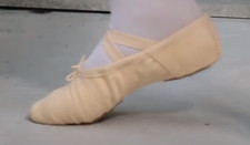 Ballettschläppchen Ballettschuhe 33 Tanzschuhe Schwarz Weiß Rosa Sand Gr. 22-44