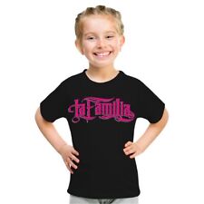 Kinder T-Shirt La Familia FCK PINK Rap Hip Hop Tattoo Music Sprüche Größe 110 - 