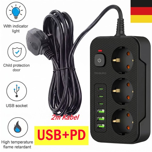 Steckdosenleiste fach usb pd - steckdosenleiste, usb+pd