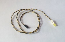 LED gelb Kabel für PC Computer Motherboard Stecker 2 Pin - rechteckig!