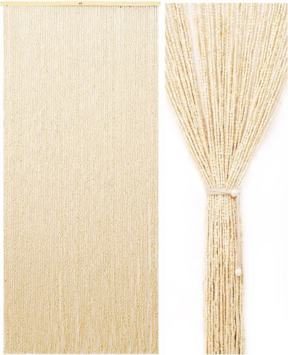 Perlenvorhang 90x200cm beige - perlenvorhang,