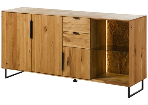 Sideboard wildeiche 160x43x79 - sideboard,