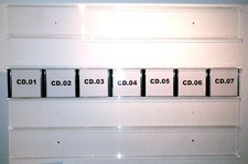 CD-Präsentations-Schienen aus Plexi-/Acrylglas