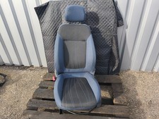 Opel Corsa D 3 Türer Fahrersitz Vorne Links Blau Schwarz Stoff