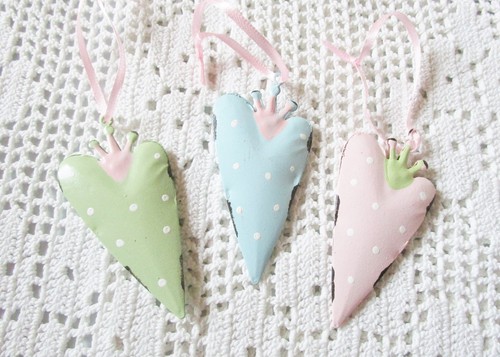 3st herzen aus metall - 3st.,