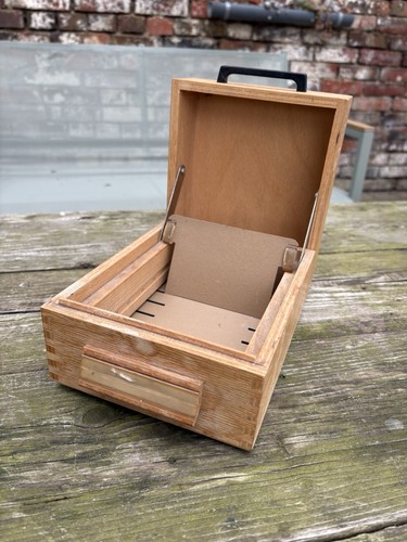 Vintage karteikasten aus - aus, holz