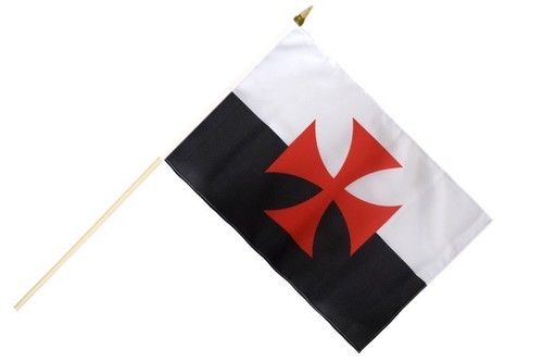 Kreuzritter kreuz stockflagge - kreuz,