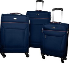 Travel Pal Reise Weich Gepäck Koffer Trolley 3er- Set TORONTO Blau Vorführmodell