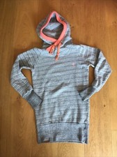 SHISHA Longhooded Damen Hoodie Kapuzenpullover Grau Gr.XS cool