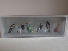 Preiser Sitzende Reisende um 1900 Bahn Epo 1 Biedermeier 12190 H0 1:87 OVP 6Fig