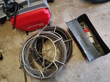 Rothenberger Rohrreinigungsmaschine R600 2 x Spirale & Aufsätze Werkzeug Set