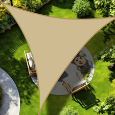  Sonnensegel Sonnenschutz Windschutz 95% UV-Schutz Dreieck Rechteck HDPE