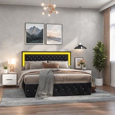 Polsterbett LED Doppelbett