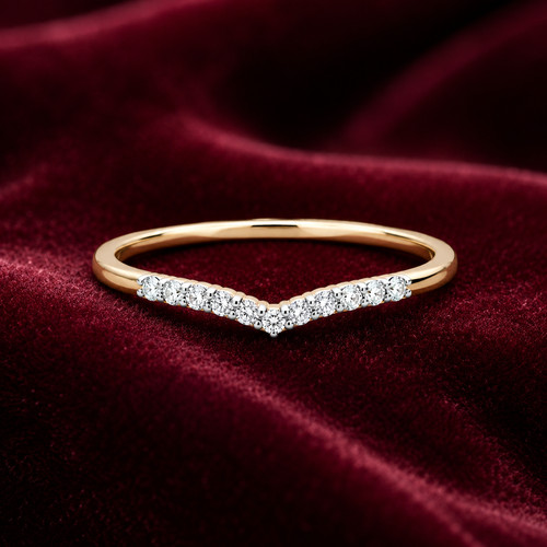 18kt gold wishbone eternity - gold,
