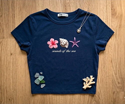 Dunkelblaues damen shirt mit - dunkelblaues,