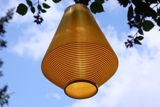 Rotaflex Heifetz Lampe Design 50er vintage Fadenlampe Leuchte Deckenleuchte gelb