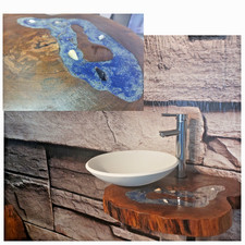 XL Nussbaum Waschtisch