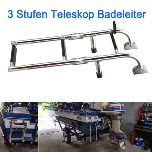 Edelstahl teleskopleiter - edelstahl,