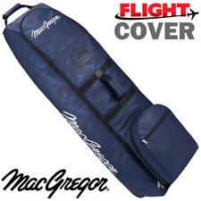 MACGREGOR XL DELUXE WHEELED PADDED GOLF BAG / FLIGHT TRAVEL COVER / NAVY CAMO