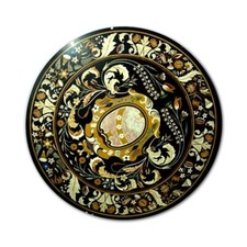 42 " Schwarz Marmor Sofa Table