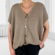 Baby alpaca strickweste weste - alpaca,