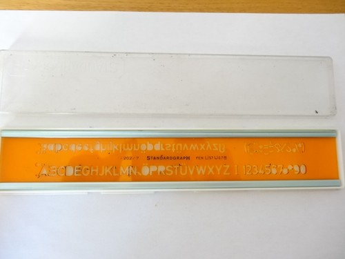 Schriftschablone standardgraph - schriftschablone,