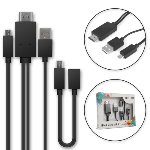 Mhl kabel micro usb - mhl, auf