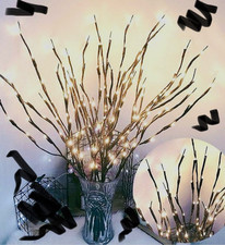 Ulalaza 5 Pack Twig Lamp Batteriebetriebene LED Weidenzweige Dekoration Lichter