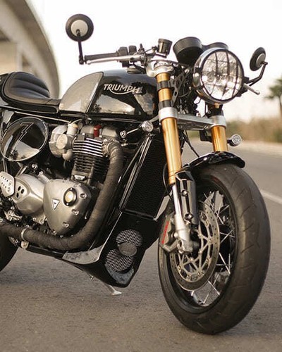 Triumph thruxton bug spoiler - triumph,