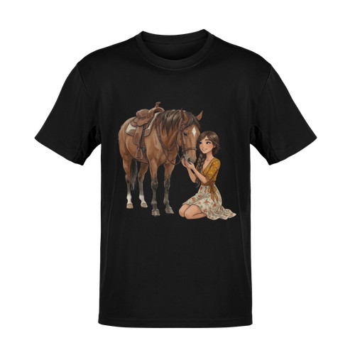 Shirt pferdemädchen - t-shirt,