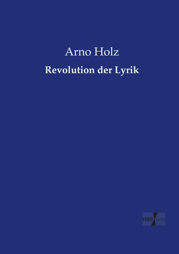 Arno holz revolution - arno,
