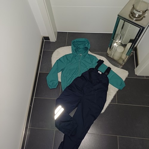 Neu regenanzug matschhoseblau - neu,