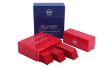 300 Blatt Dental Bausch Artikulationspapier, doppelseitige Streifen, blau/rot