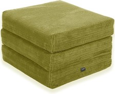 Z Bed Chair Futon Matratze Limette ausklappbar Einzel Schlafsofa Fußhocker Sitz