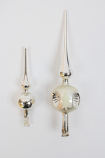 2 Christbaumspitzen Reflex Lauscha Glaskunst Weihnachstbaumschmuck (452-9 II2)