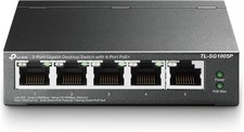 TP-Link TL-SG1005P 5-Port Gigabit LAN PoE Switch mit 4 PoE+ Ports
