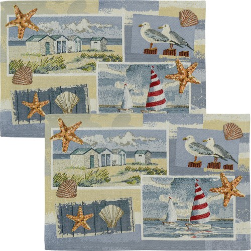 Sander tischset beach - tischset, house"