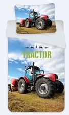 Roter Traktor Trecker