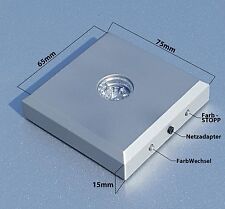 5 LED Leuchtsockel mehrfarbig für 3D Glas Geschenk Deko