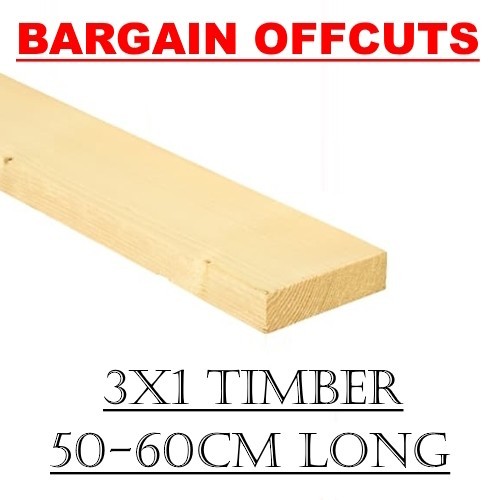 3x1 60cm lang gehobelt - 50-60cm,
