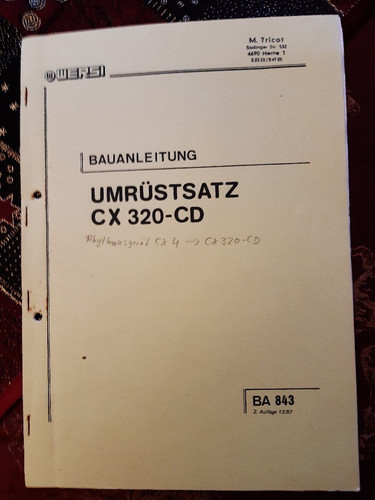 BA843,WERSI,Bauanleitung