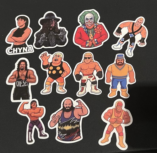Wrestling vinyl sticker lot - sticker,