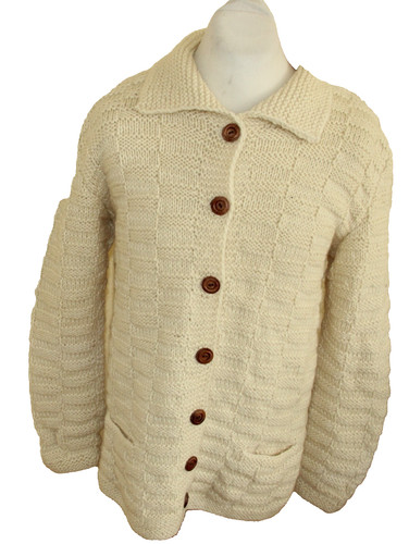 Creme handarbeit aran zopf - creme,