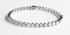 Brillant Armband 10 carat ! Diamant Tennis, 18K/ 750er Weißgold, super edel